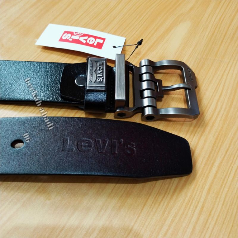 Ikat Pinggang Pria Kulit Asli Impor/Sabuk kulit Tebal Fashion Levi's