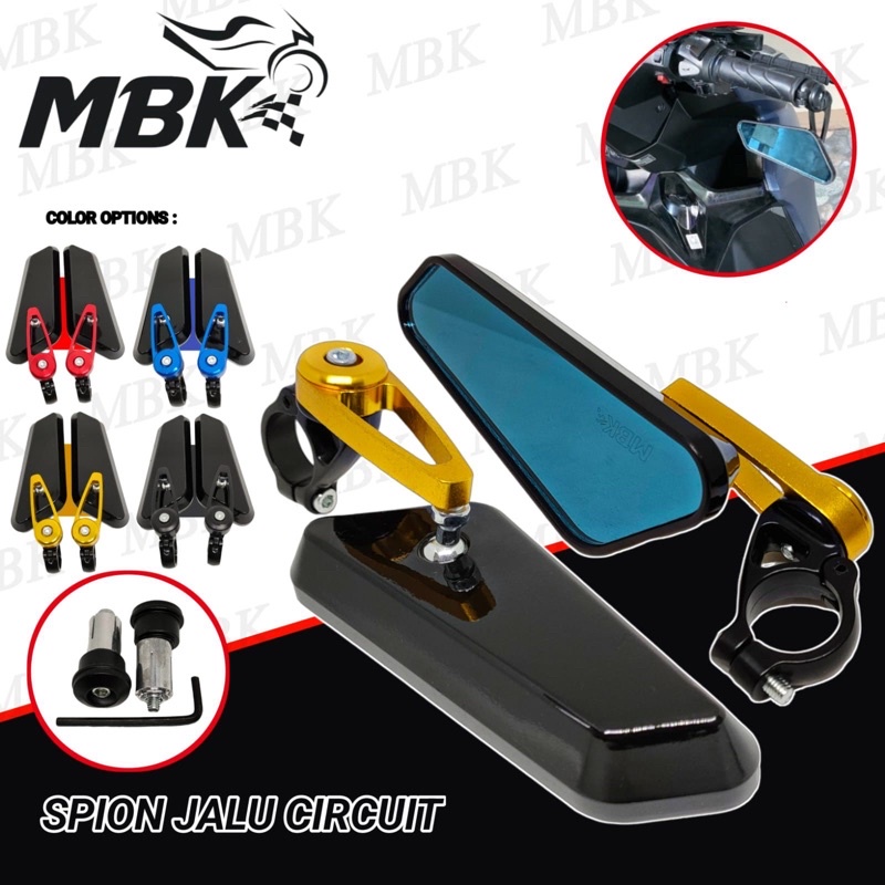 Spion Jalu Spion Bar End Oval Universal Nmax,Aerox,Pcx,Vario,Beat,Mio,Vespa,W175,Xabre,Vixion Dll