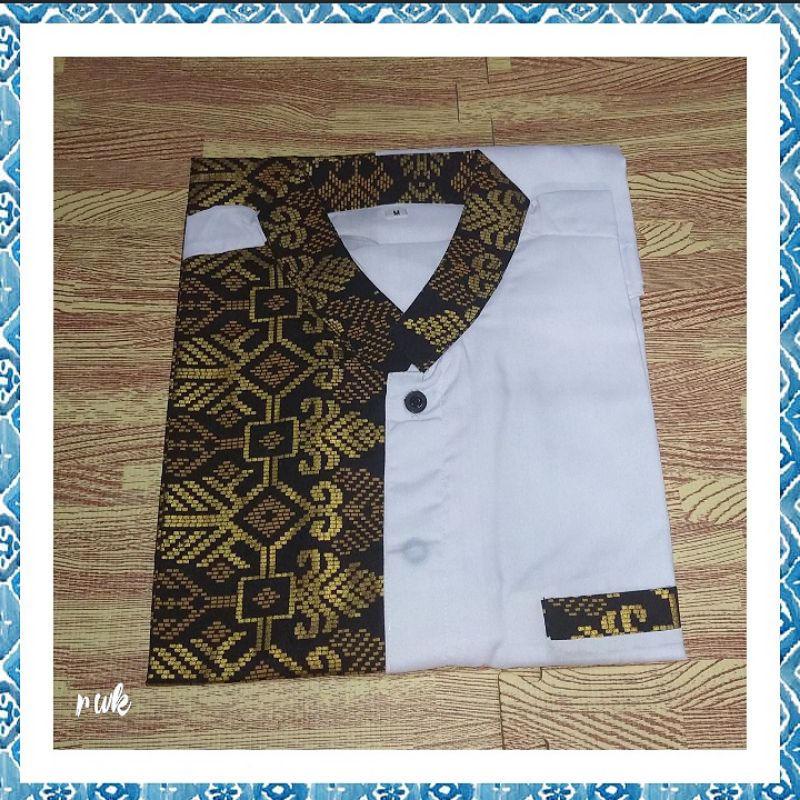 Hem Kemeja Kombinasi Batik Prada