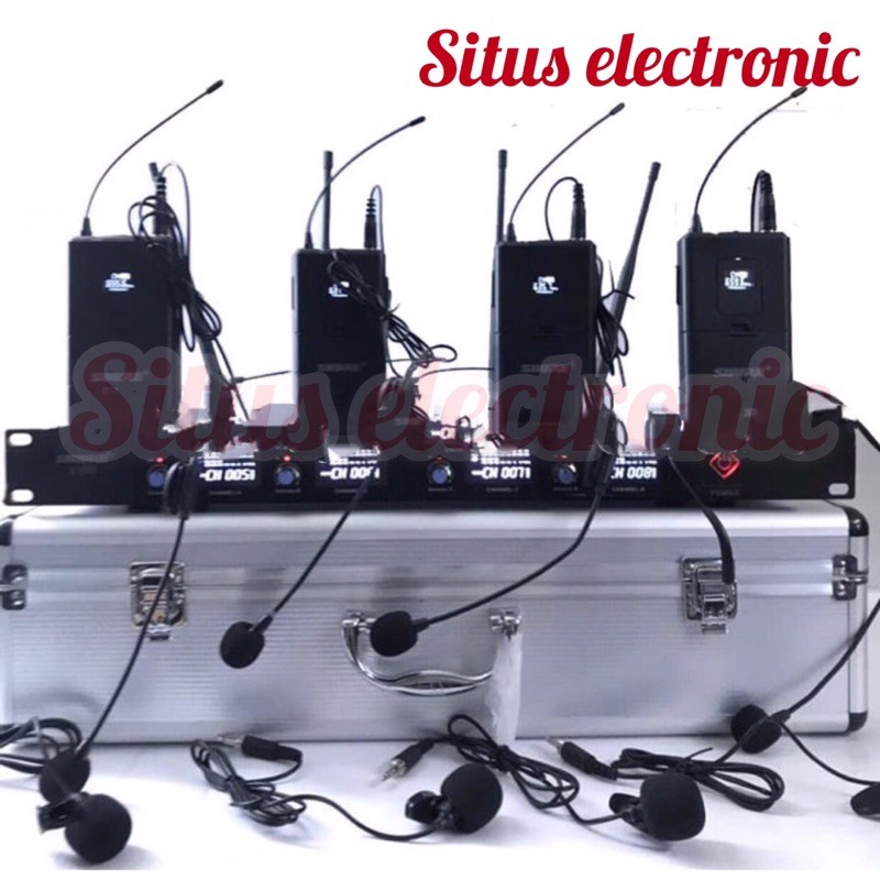Jual microphone wireless headset clip on mic wireless shure x1 co 4