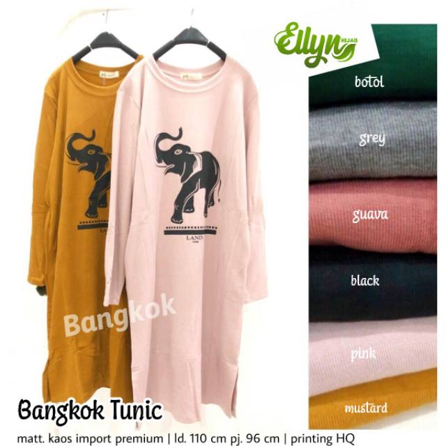 Ellyn Bangkok Tunic Kaos Import Premium