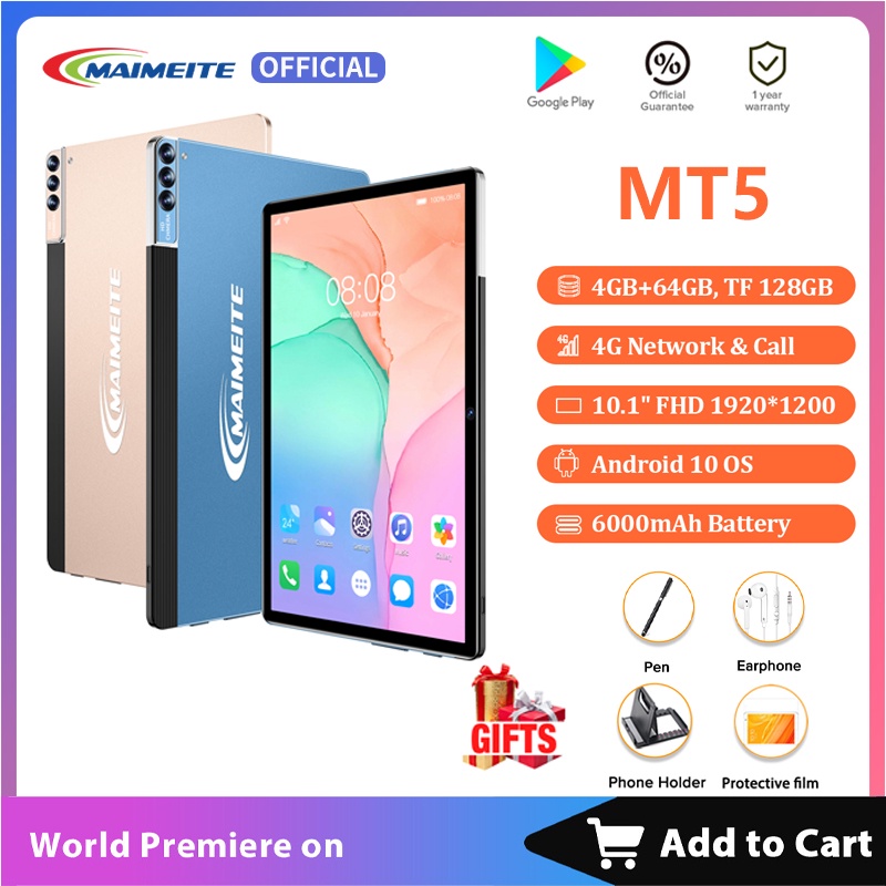 MAIMEITE Tablet PC Asli Baru MT5 4GB + 128GB Tablet Android 8 Inci Layar Full Screen Layar Besar Wif