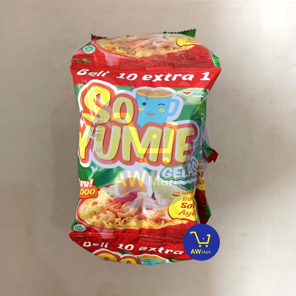 SO YUMIE GELAS RENCENG 10 SACHET X 30GR - MIE INSTANT GELAS RENCENG