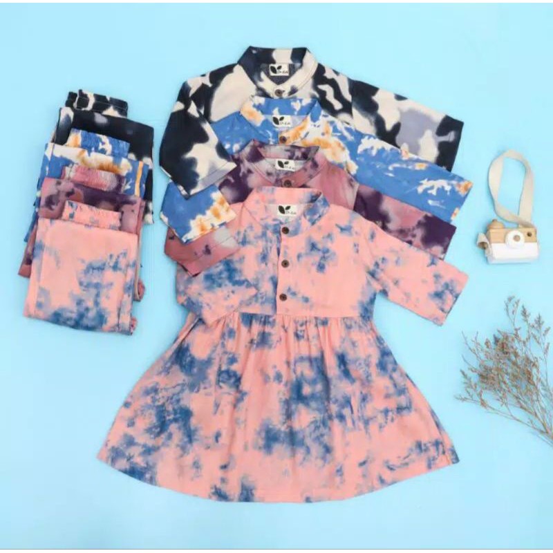 one set anak tie dye premium