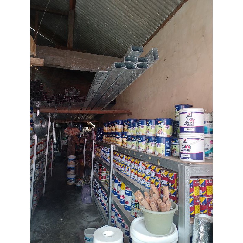 KANOPI BAJA RINGAN MINIMALIS ATAP SPANDECK GALVALUM