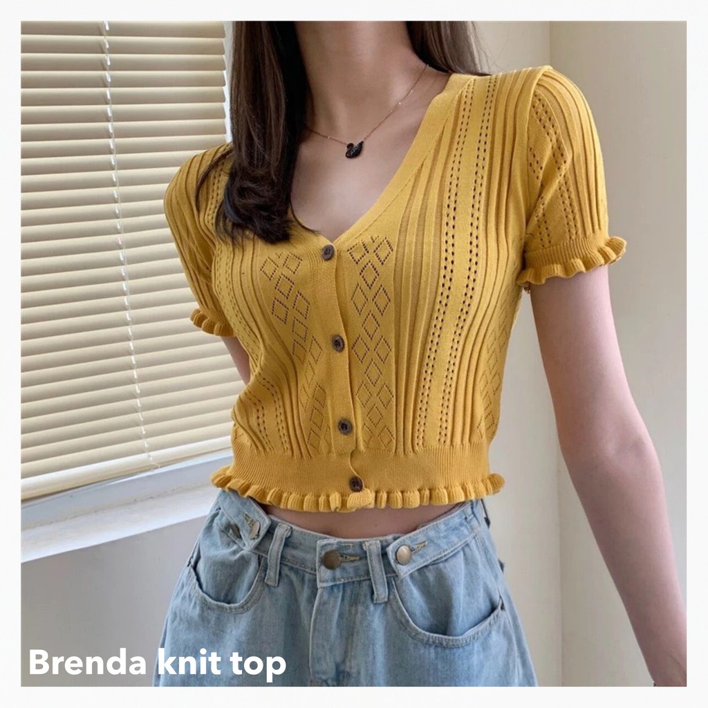 Brenda top knit -Thejanclothes