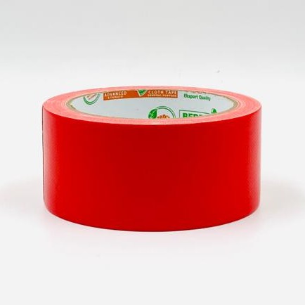 

Lakban Kain Cloth Tape Warna Merah Berry 2" Inch 48 MM x 12 Meter