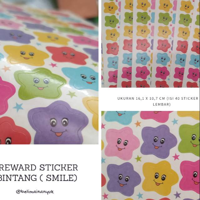 

BeliMainanYuk - Reward Sticker Bintang (Smile)