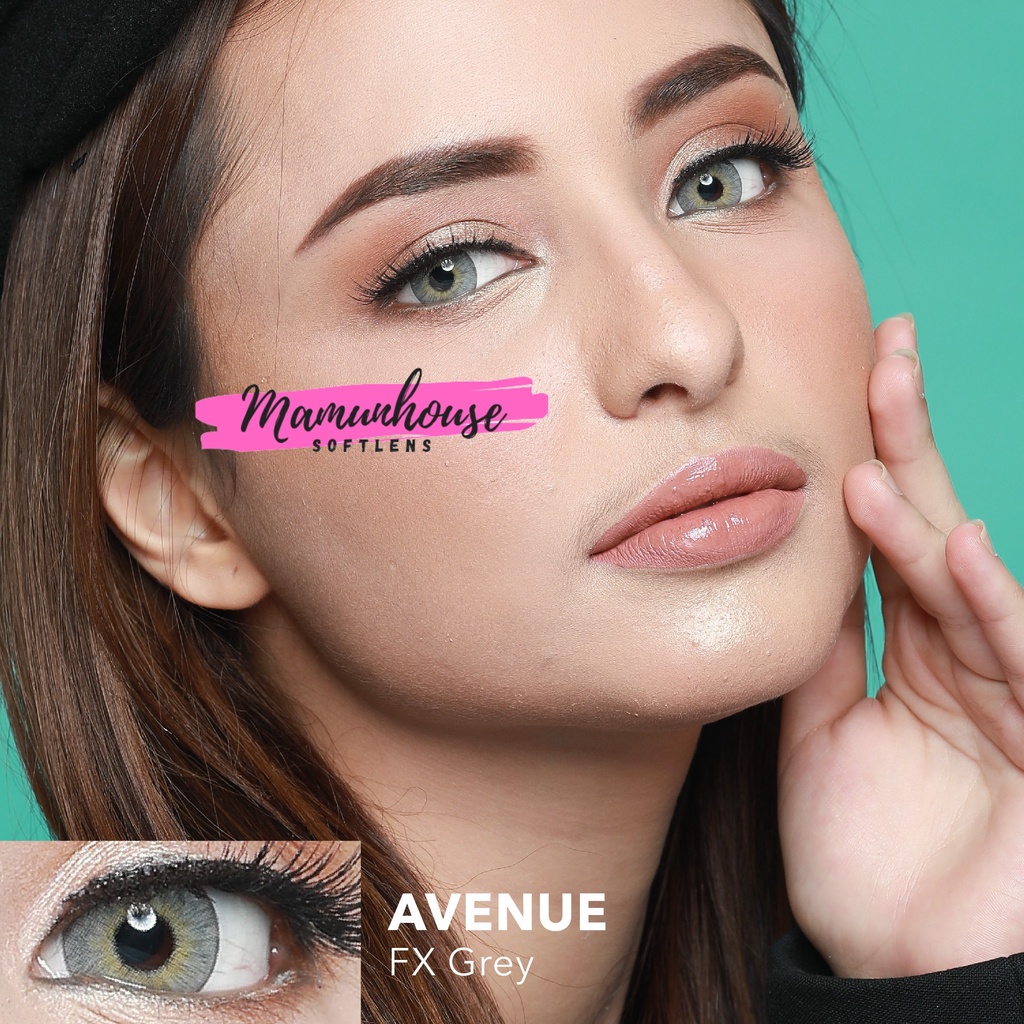ORIGINAL Avenue Fx Pure Gray Grey Brown Blue Soflens softlense softlens