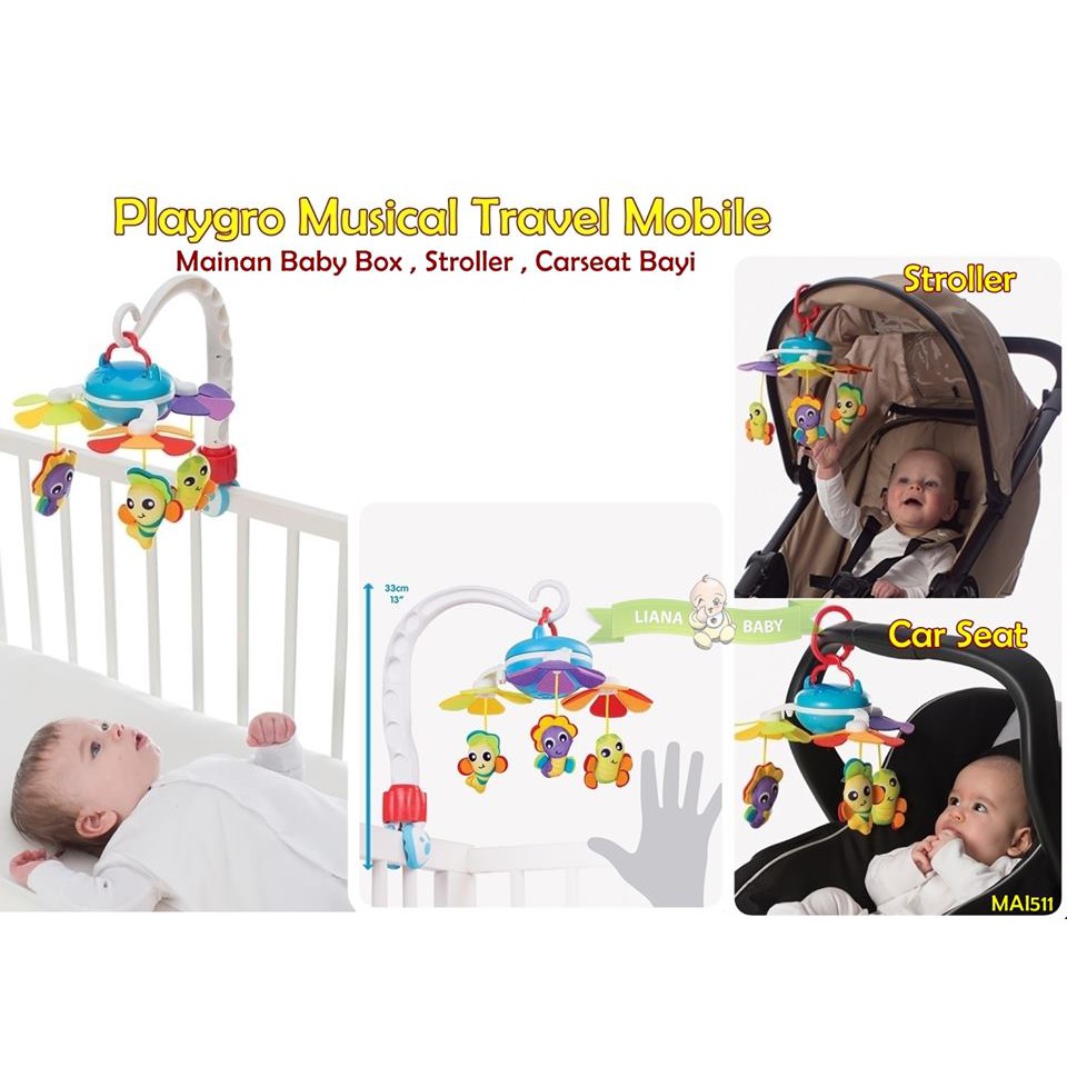 MAI511 MAINAN GANTUNG BAYI PLAYGRO MUSICAL TRAVEL MOBILE