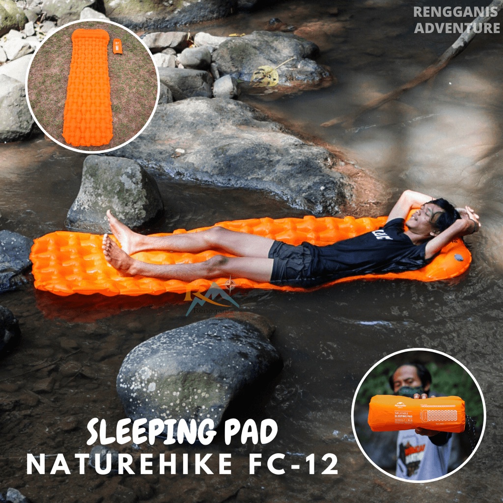 Matras Angin SLEEPING PAD NATUREHIKE NH19ZO012 FC 12 Kasur Angin Lipat