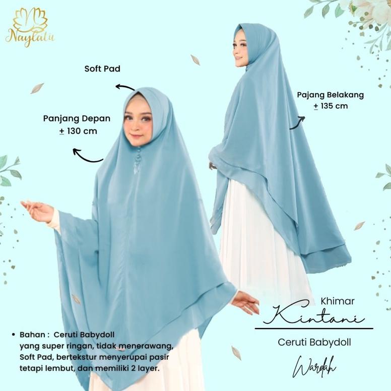 Jilbab Hijab Khimar Original Syari Kintani Kerudung Jumbo Hijab Lancip