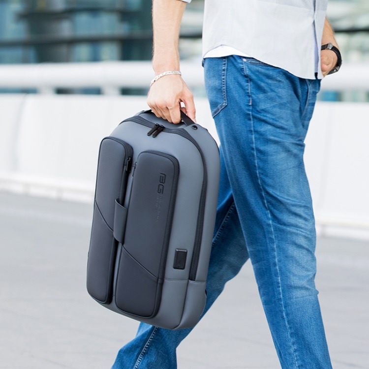 BANGE BG-7238 - Men's Waterproof Anti-Theft Laptop Backpack - Ransel Pria Trendy Modis Casual Anti Air dari BANGE