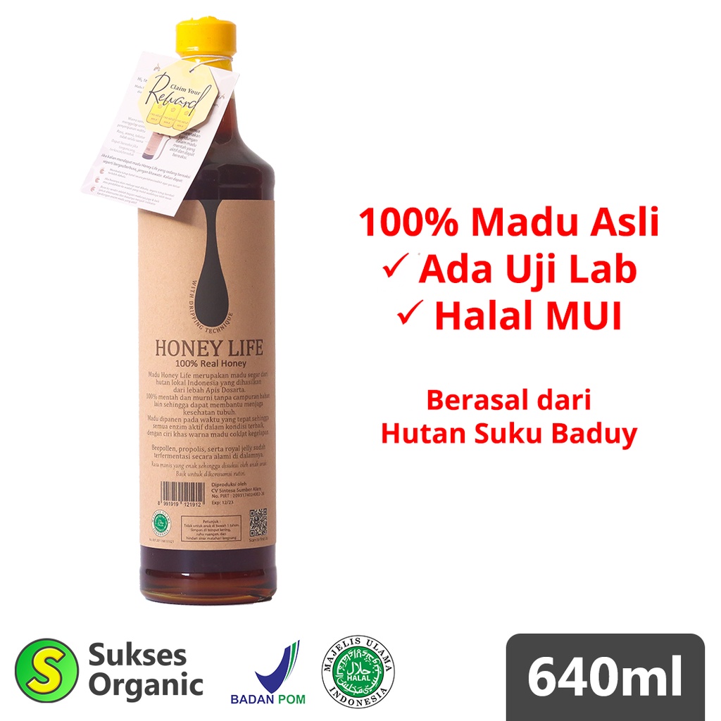 

Madu Hutan Asli Suku Baduy HONEY LIFE 640ml