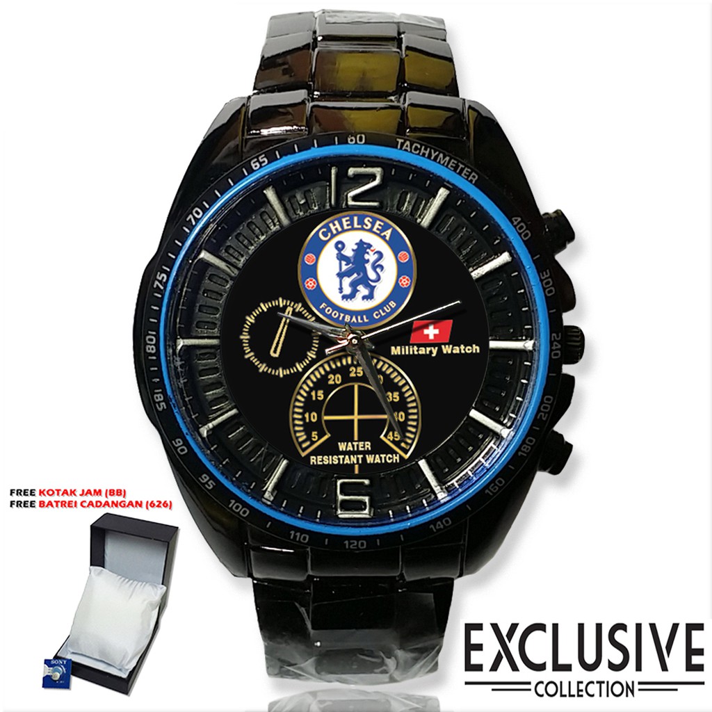 (Istimewa ) Jam CHELSEA Rantai Sport