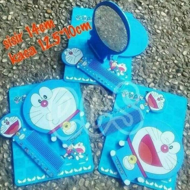 Cermin + Sisir Doraemon / Kaca Sisir Doraemon
