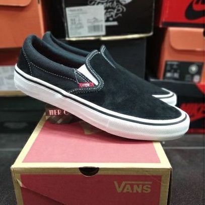 VANS SLIP-ON PRO BLACK WHITE ORIGINAL GLOBAL MARKET BNIB