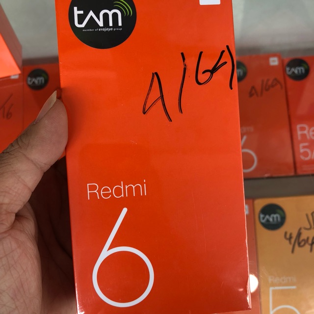 XIAOMI REDMI 6 RAM 4 GB INTERNAL 64 GB - GARANSI RESMI TAM | Shopee