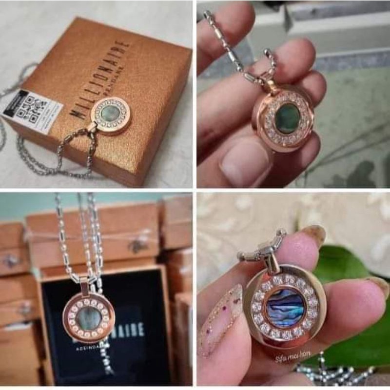 ori kalung kesehatan mci lsw 3 shell rose gold