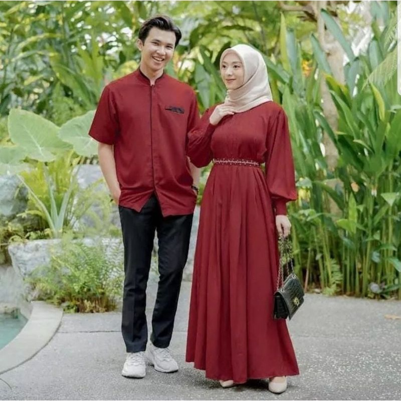 CP RELINE SHAKILA MUTIARA, COUPLE PASANGAN, SHAKILA PREMIUM, GAMIS HIJAB MUSLIM, MAXY DRESS