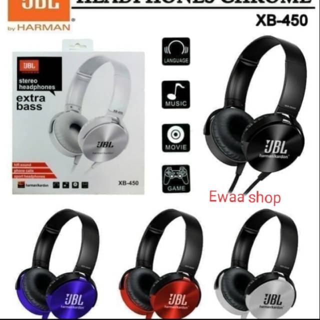 HEADSET HEADPHONE BANDO JBL XB 450 TERMURAH