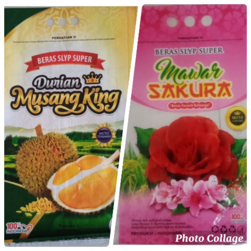 

PROMO Karung beras laminasi ukuran 10 kg merk MusangKing, Mawar Sakura