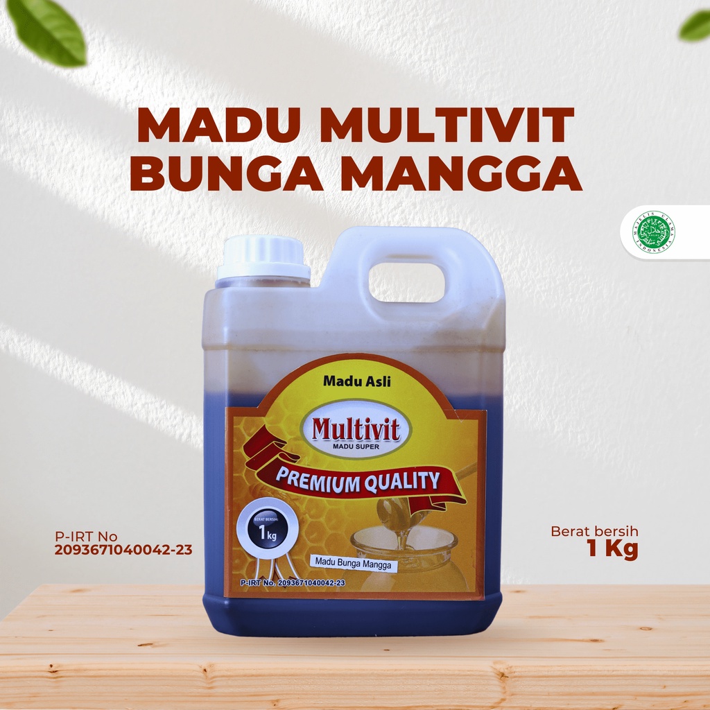 

MADU NEKTAR MANGGA MULTIVIT 1kg Drigen || MENGURANGI INSOMNIA, PEREDA BATUK, MADU MURNI 100%