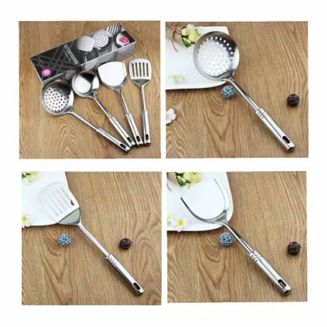 SET SPATULA STAÌNLEES / SUTIL PENGGORENGAN