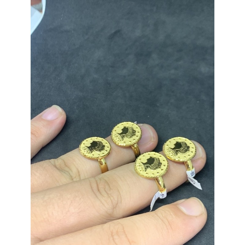 cincin emas asli model koin kadar 700 SHB