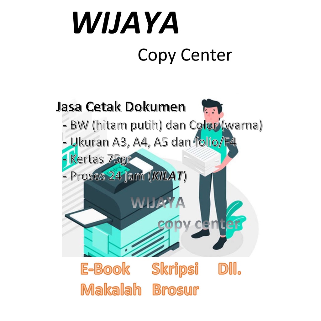 

Jasa Print Dokumen HItam Putih A3 A4 F4