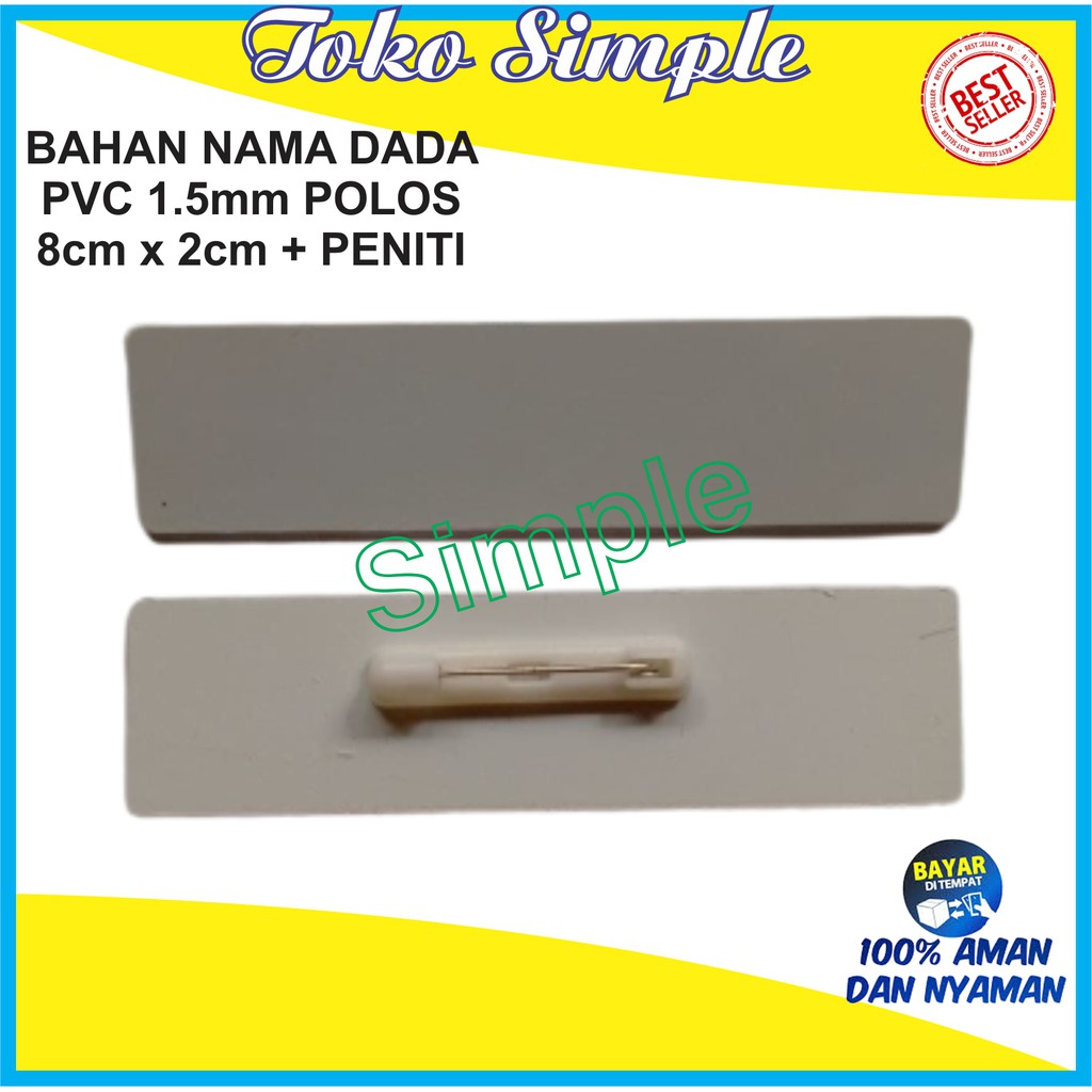 

BAHAN NAMA DADA POLYESTER PVC PENITI MODEL KOTAK MURAH