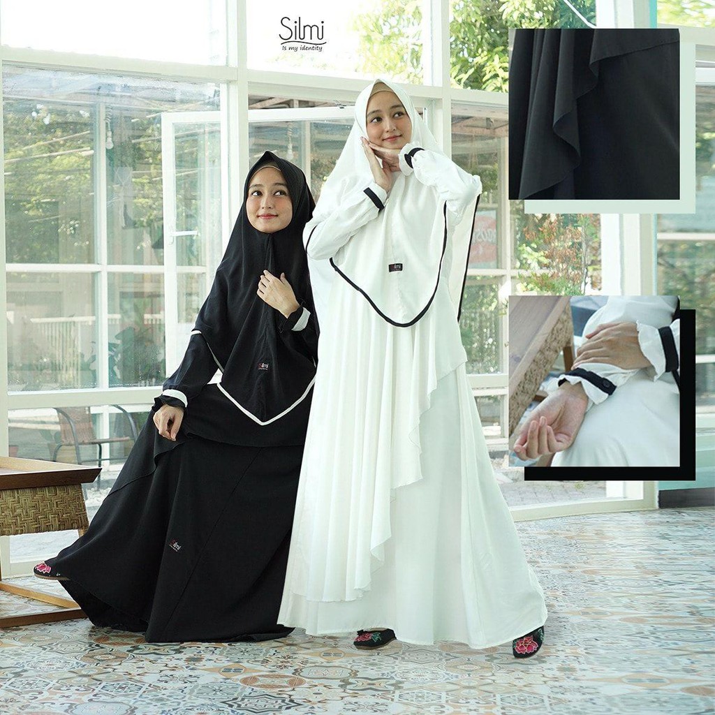 Dress Arafah Syari + Kimar Terbaru by Silmi