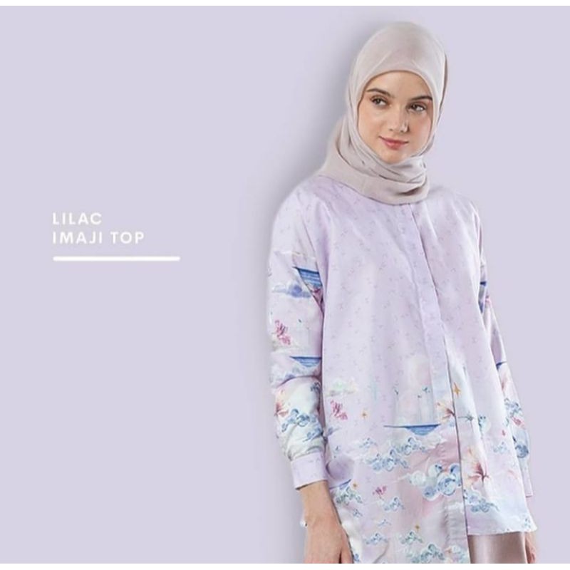 Imaji Top ( lilac ) - Ria Miranda ( preloved )