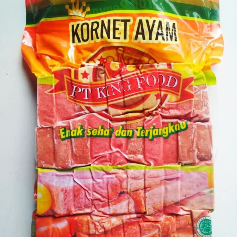 Kornet 1kg Kingfood /kornet Kingfood 450gr/Kornet Coin Ayam 40pcs mini/Kornet Sapi