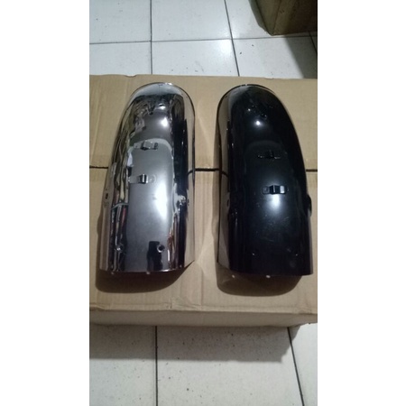 Spakbor slebor belakang Rx king Besi hitam dan croom