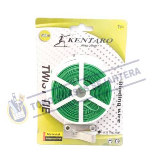 KENTARO Kawat Pengikat Twist tie Binding Wire 50 Meter - Magic Twister Pengikat Kabel