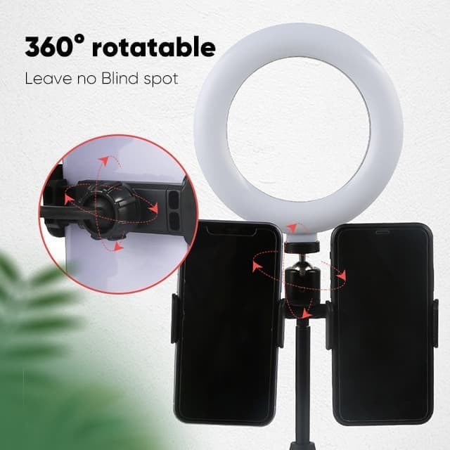 Stand Flexible Ring Light 49CM Stand Holder Lampu Make Up MUA LED 6 In