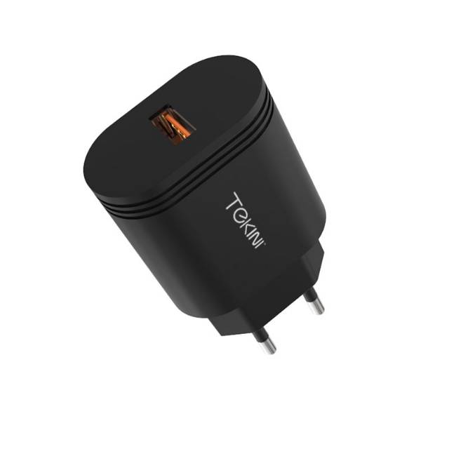 TRAVEL CHARGER TEKINI Q1 QC 3.0 ORI 100% FAST CHARGER GARANSI RESMI 1TAHUN