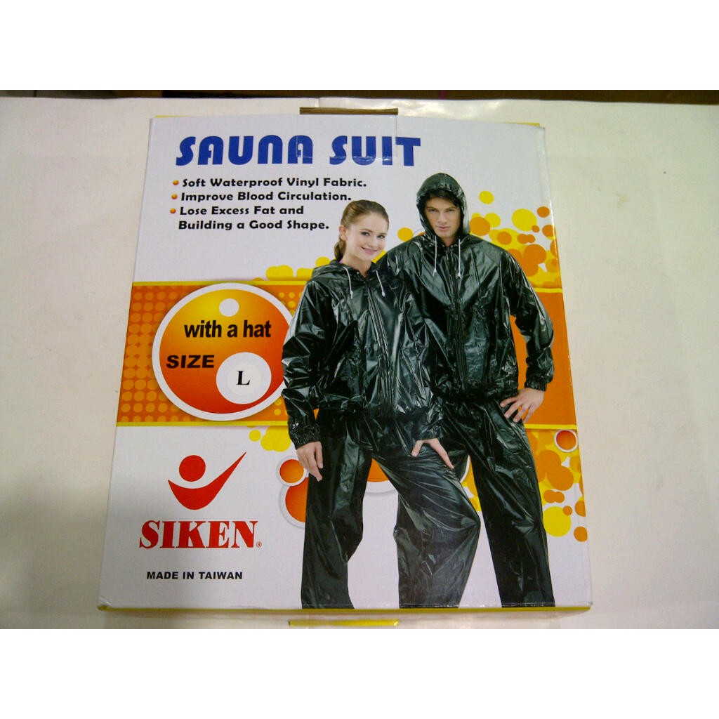 Jaket training baju sweater olahraga sauna suit bahan parasut pembakar lemak pelangsing tubuh badan