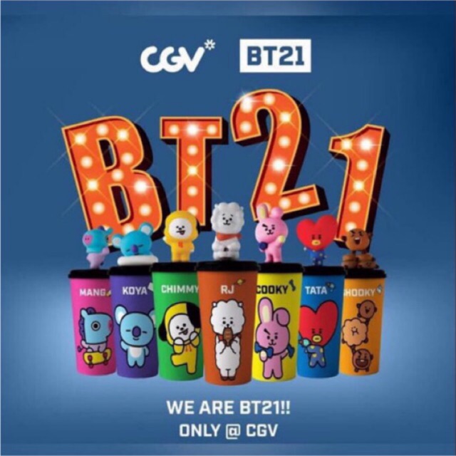 [FAST PO] Tumbler CGV X BT21 Official Regular & Limited Edition Tumblr BTS Cup LE