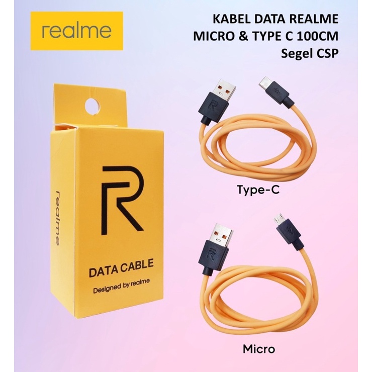 Kabel USB Charger Oppo RealMe Type C or Micro Original