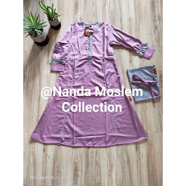 Gamis Anak KEKE size 1, 5, 7 Pink 03
