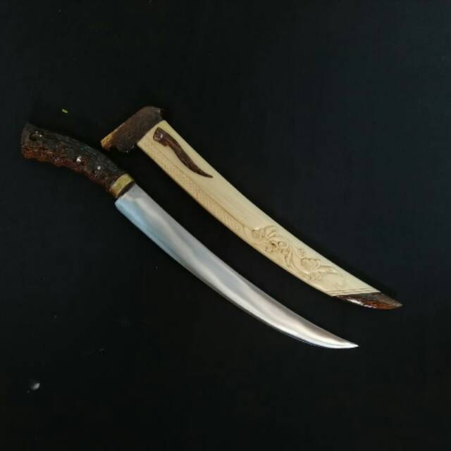 Pisau Sembelih Baja Per Motif Ukiran