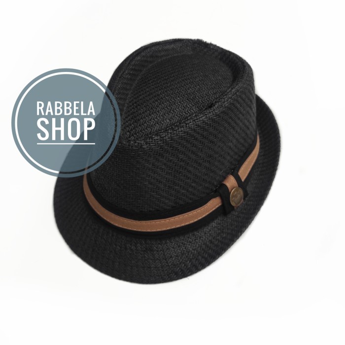 Topi Pria Topi Fedora Tambang Panama-Topi Koboy Cowboy koboi Pria Wanita(Y1K2) GRATIS ONGKIR BEST SE