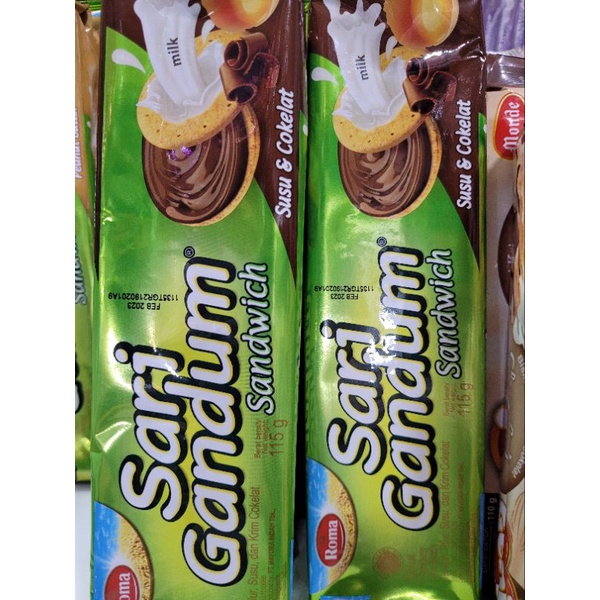 

Roma Sari Gandum Susu&Coklat 115g