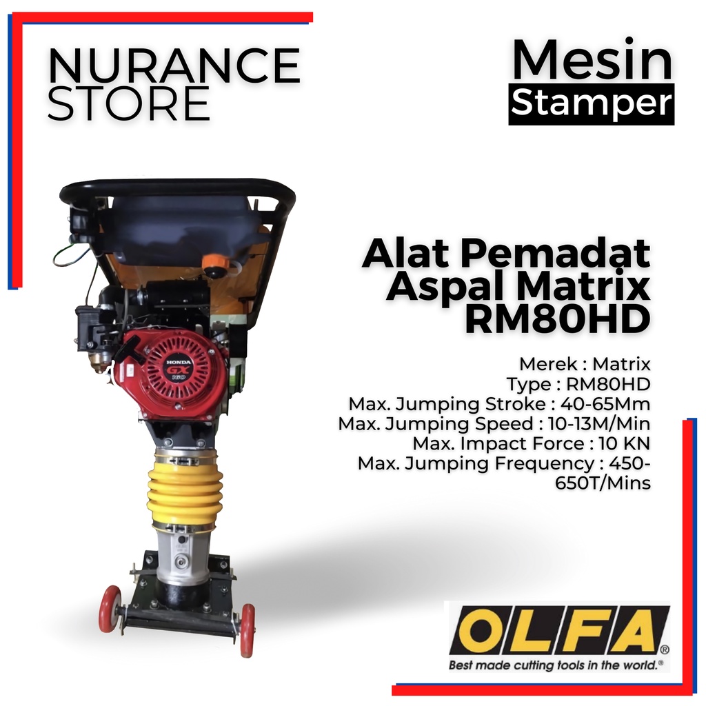 STAMPER MATRIX ENGINE HONDA GX 160