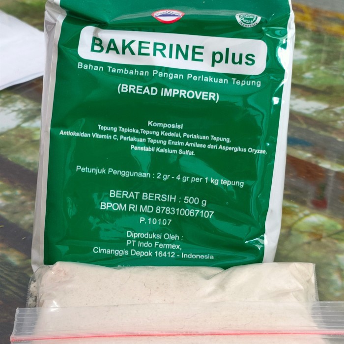 Bakerine Plus Pelembut Pengembang Roti Kue Cake Donat Repack 100gr