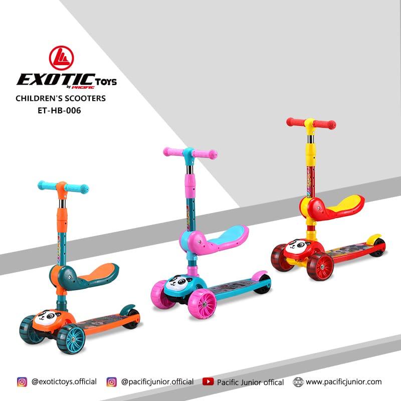 Skuter Anak Exotic HB 006 206 207 Musik HB006 HB206 HB207 Pacific Sekuter Otopet Otoped Scooter