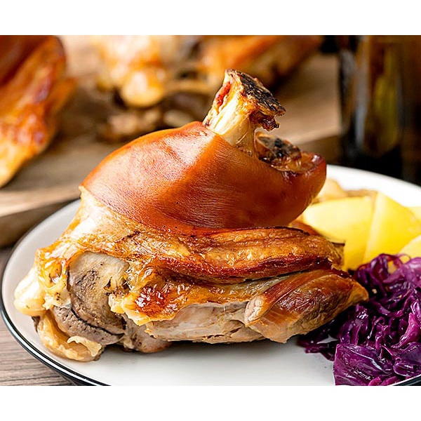 Jual Pork Knuckle roast babi panggang lutut shank Dengkul kaki Babi Bali SMOKED DENGAN TULANG
