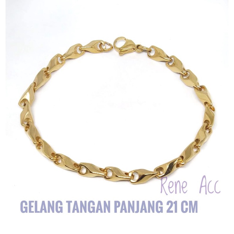 Gelang Rantai Titanium Anti karat selamanya